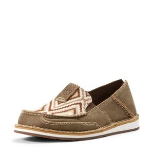 Ariat Women's leather  Cruiser Slip-On Moccasin — Brown/Cream
